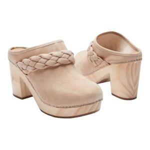 Dolce Vita Hila Braided Clog in Tan Suede